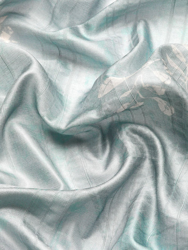 Grey Soft Silk Digital Print Saree (SZ-FLORA-GY-1980)