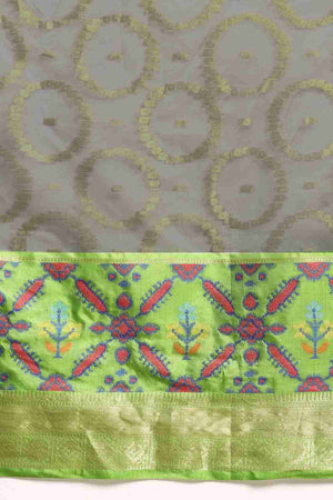 Grey Woven Silk Blend Saree (SZ-IRA-GY-1576)