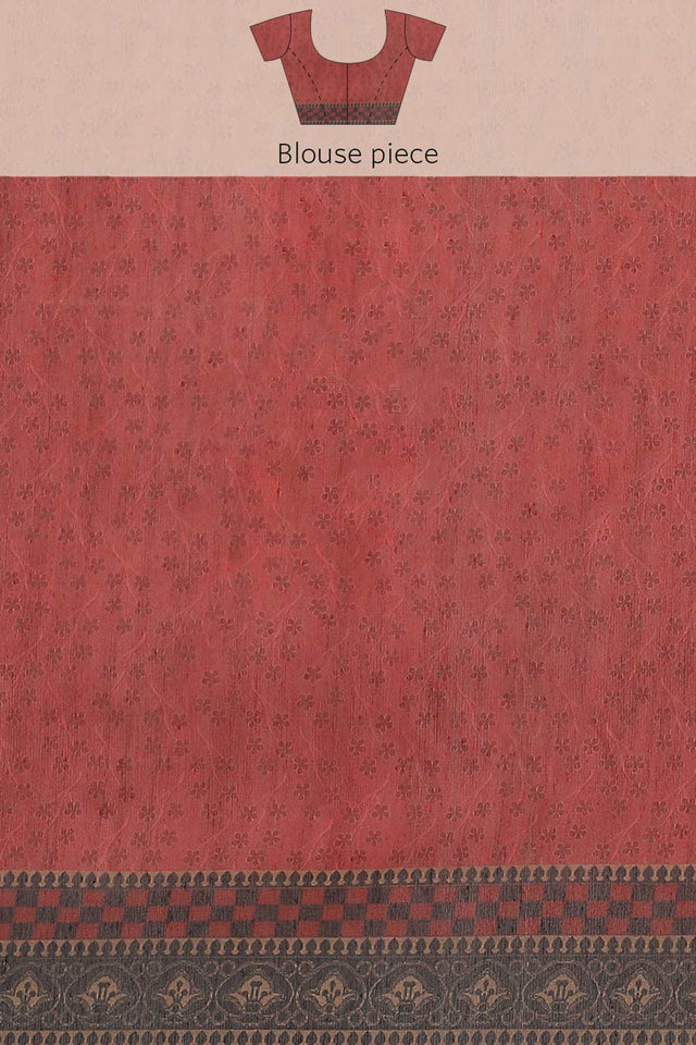 Buy Teal Cotton Block Printed Handloom Saree Saree Online