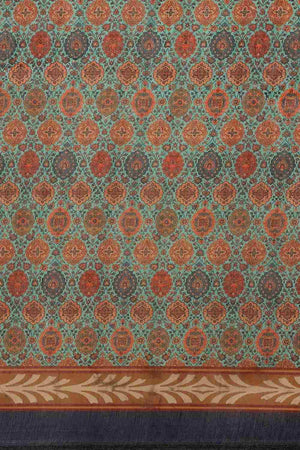 Buy Multicolor Cotton Block Printed Handloom Saree Saree Online