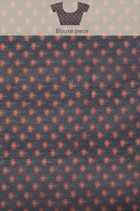 Buy Blue Cotton Block Printed Handloom Saree Saree Online