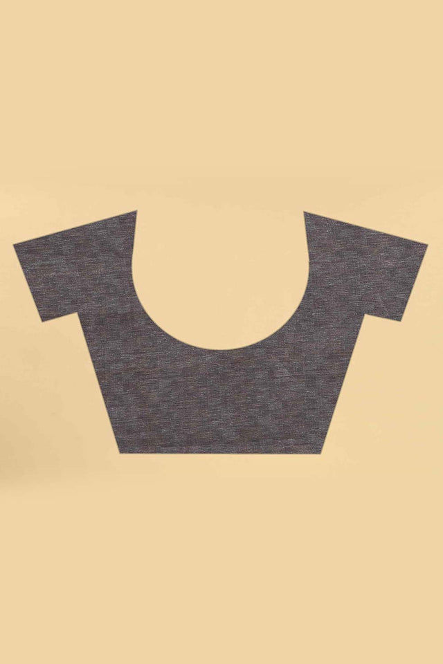 Yellow Block Print Pure Cotton Saree