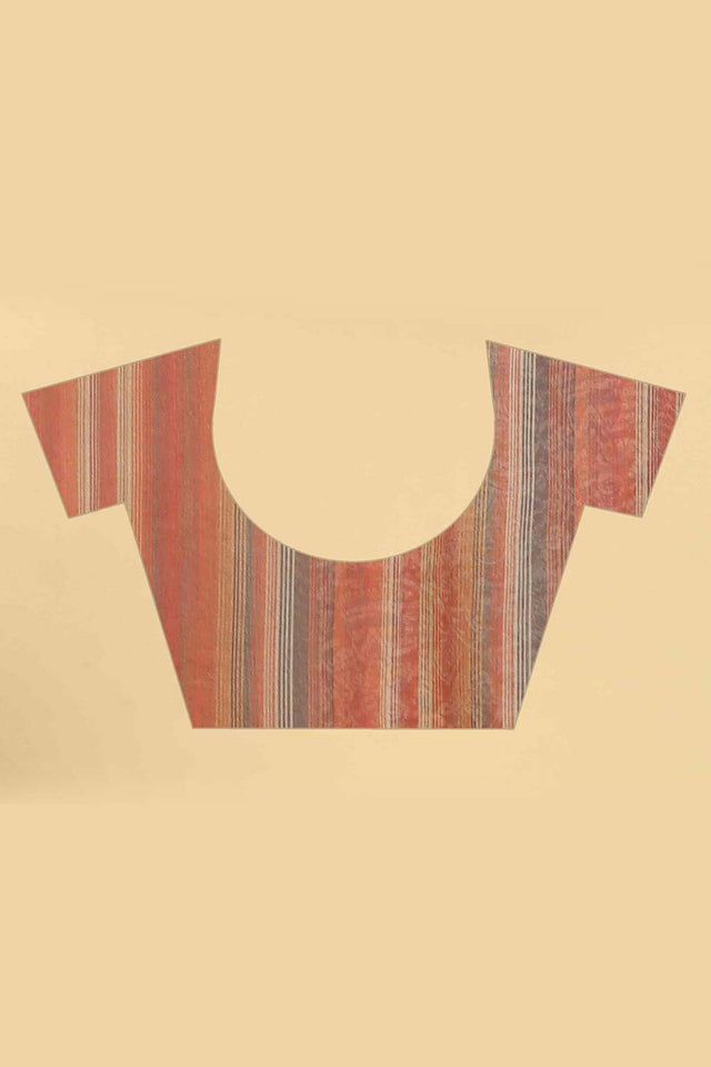 Multicolor Block Print Pure Cotton Saree