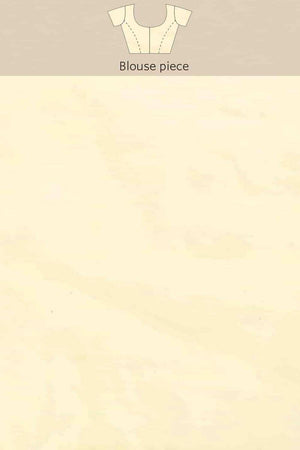 Beige Cotton Woven Saree