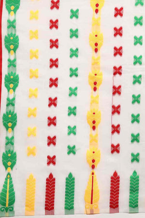 Off White Cotton Woven Design Saree (SZ-TESRA-WT-1773-1)