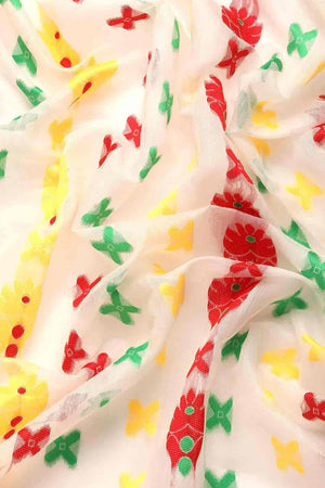 Off White Cotton Woven Design Saree (SZ-TESRA-WT-1773-1)