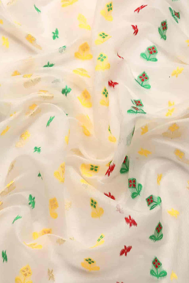 Off White Cotton Woven Design Saree (SZ-TESRA-WT-1775-1)