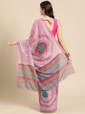 Peach Soft Silk Abstract Saree (SZ-VITI-PE-1946)