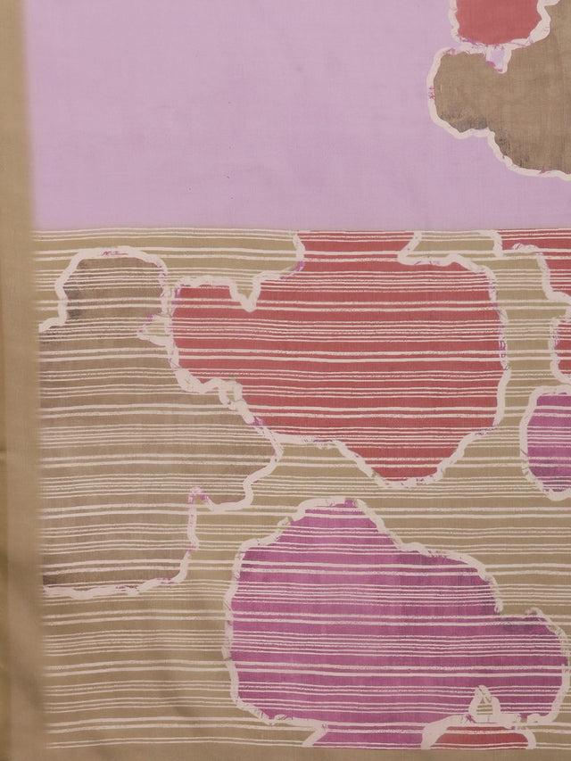 Purple Soft Silk Abstract Saree