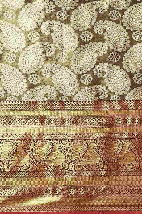 Buy Black Art Silk brocade Saree Online