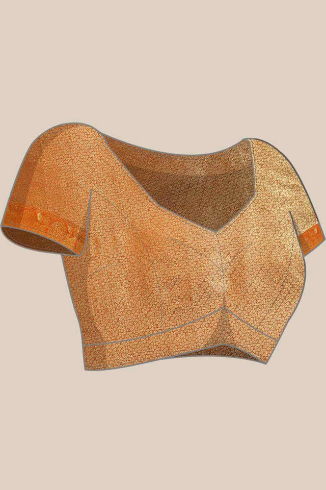 Buy Parrot Green Art Silk brocade Saree Online