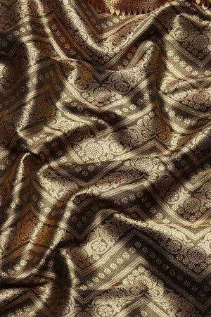 Black Brocade Woven Design Saree