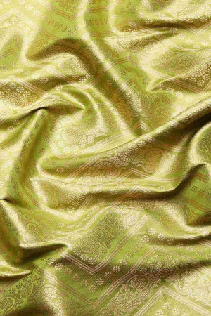 Green Brocade Woven Design Saree