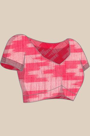 Blue Cotton Indian Saree