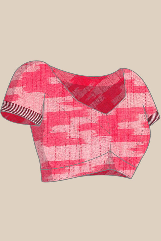 Blue Cotton Indian Saree