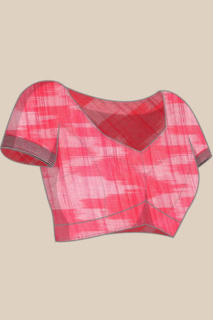 Black Cotton Block Saree