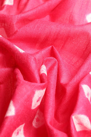 Pink Cotton Indian Saree