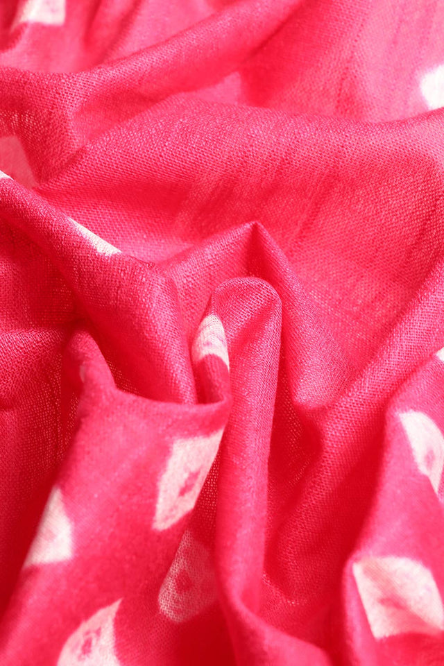 Pink Cotton Indian Saree