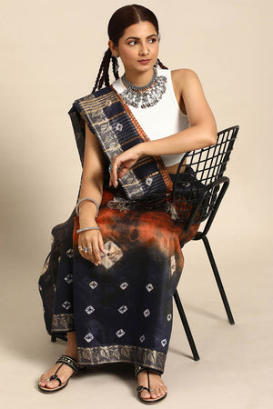 Blue Silk Indian Saree