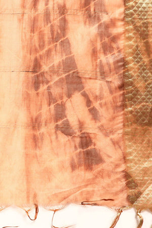 Red Silk Block Saree