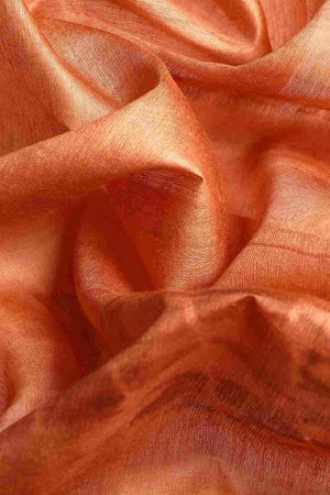 Red Silk Block Saree