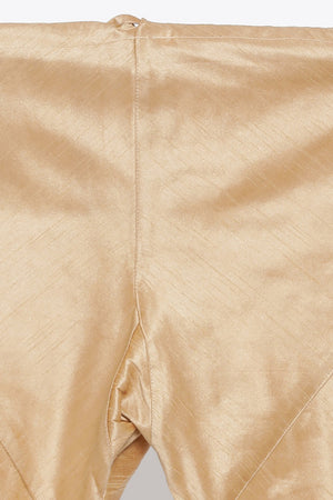 Men's Cotton Blend Indo Western Sherwani Set In Black