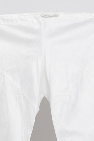 Men's Cotton Art Silk Kurta Set In White