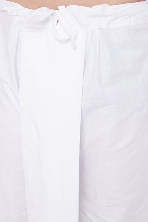 Shop Men's Cotton Kurta Set in White