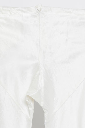 Men's Cotton Silk Kurta Pajama Set In White