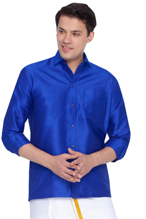 Royal Blue Color Formal Shirt