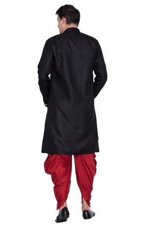 Men's Cotton Blend Solid Sherwani Style Kurta