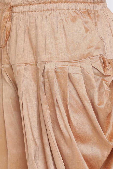 Shop Men's Art Silk Kurta and Dhoti Set in Wine