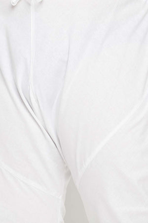 Buy Men's Cotton Blend Solid Kurta Set in Purple - Zoom Out