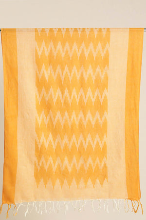 Yellow Cotton  Dupatta