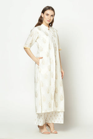 Buy Ikat Top Set in White