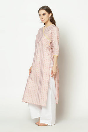Buy Stripes Kurti in Pink