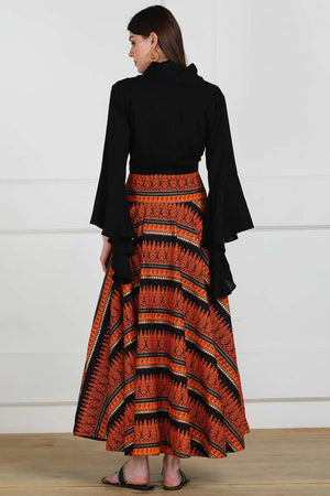 Buy Blended Cotton Top Set in Black