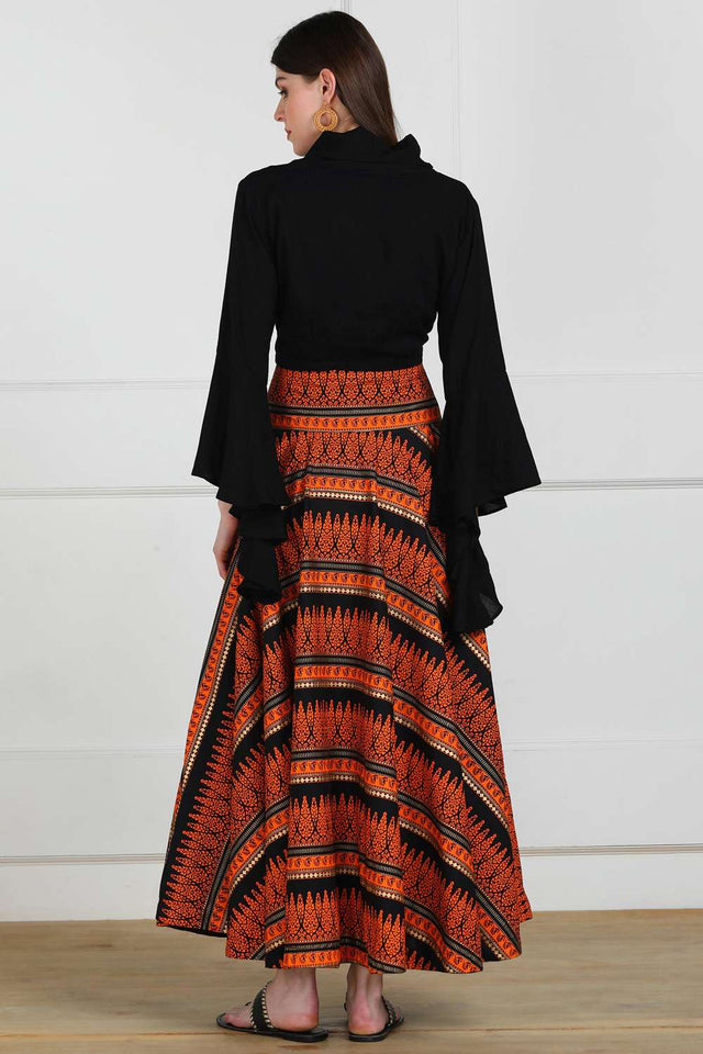 Buy Blended Cotton Top Set in Black