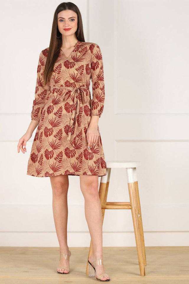 Shop Blended Cotton Paisley Print Dress Online