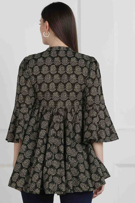 Buy Blended Cotton Top in Brown