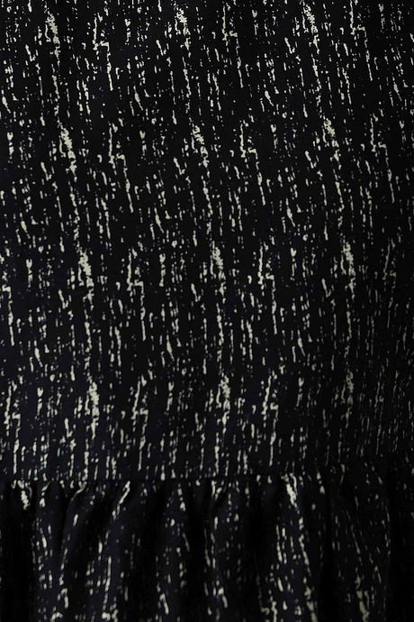 Blended Cotton Tie Dye Top in Black Design