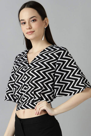Shop Crepe Stripes Top Online