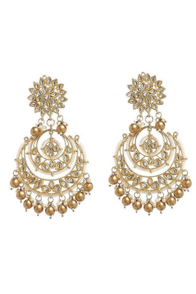 Kundan Inspired Chandbali & Mang Tikka Set